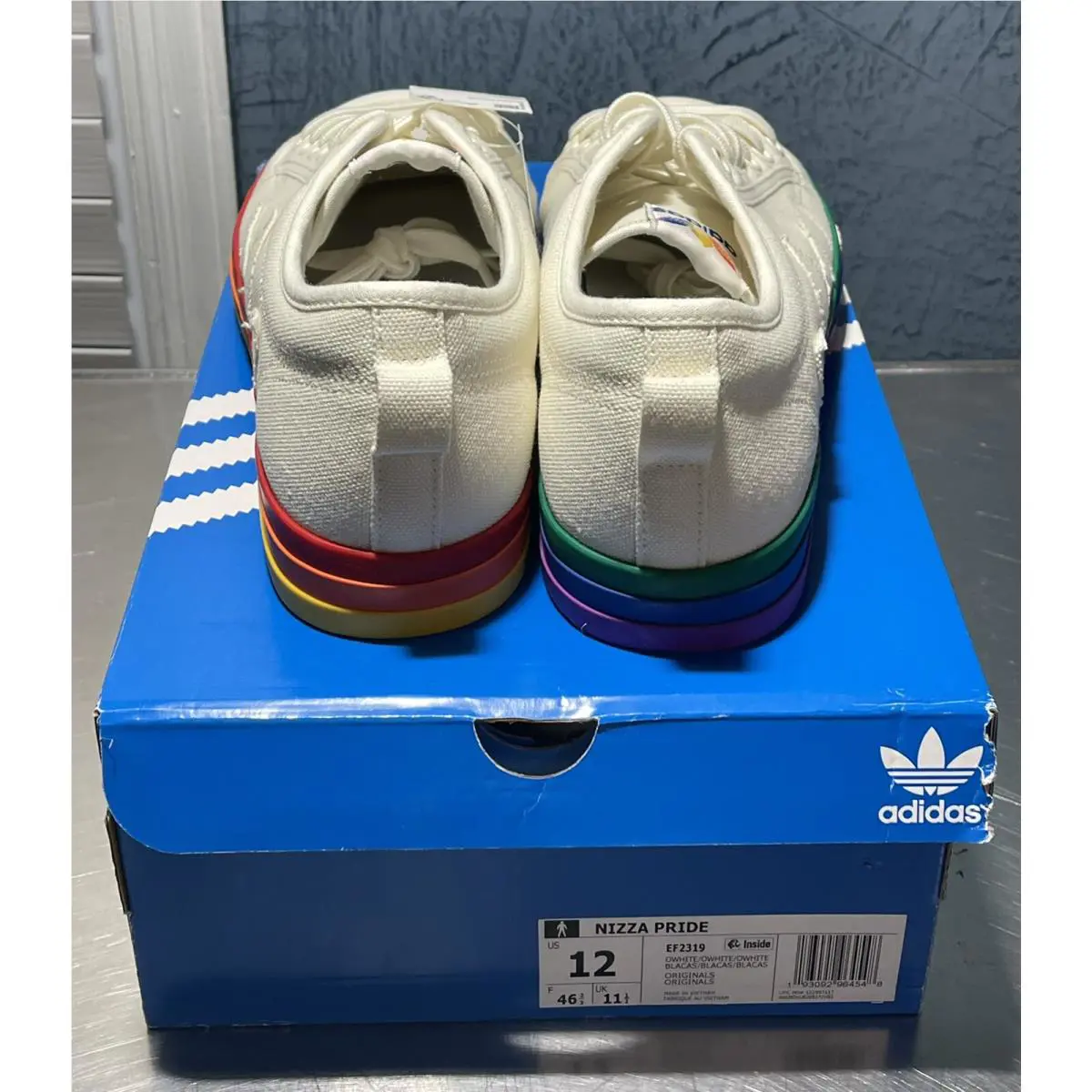 Adidas shoes - adidas Nizza Pride - Nizza Pride - EF2319 - White (UPC: 193092964548) 3