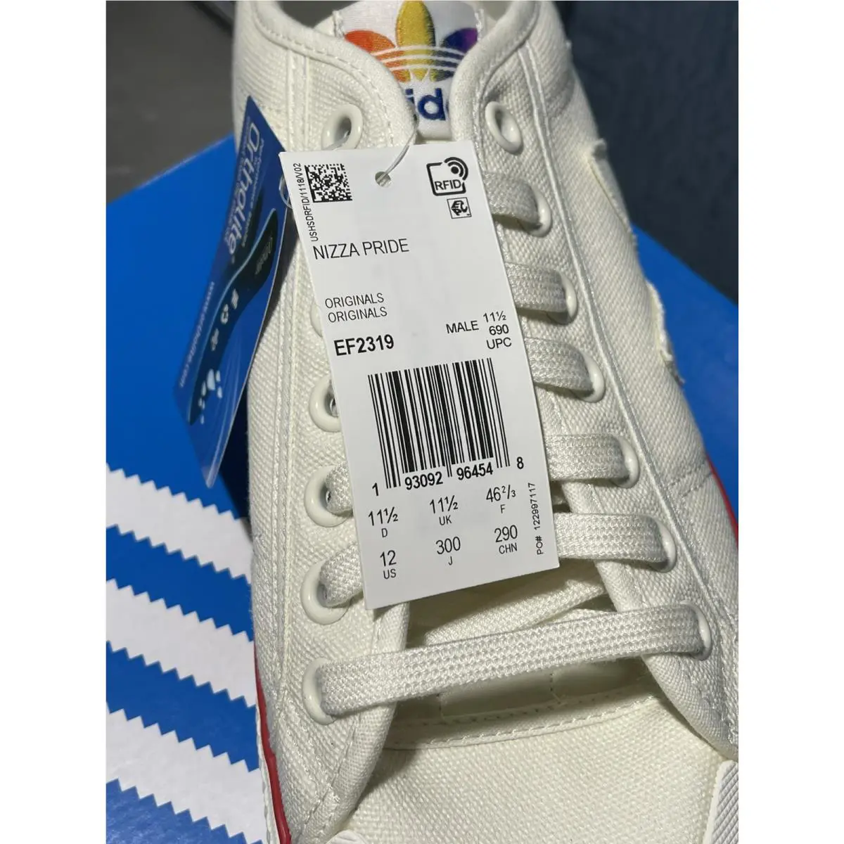 Adidas shoes - adidas Nizza Pride - Nizza Pride - EF2319 - White (UPC: 193092964548) 5