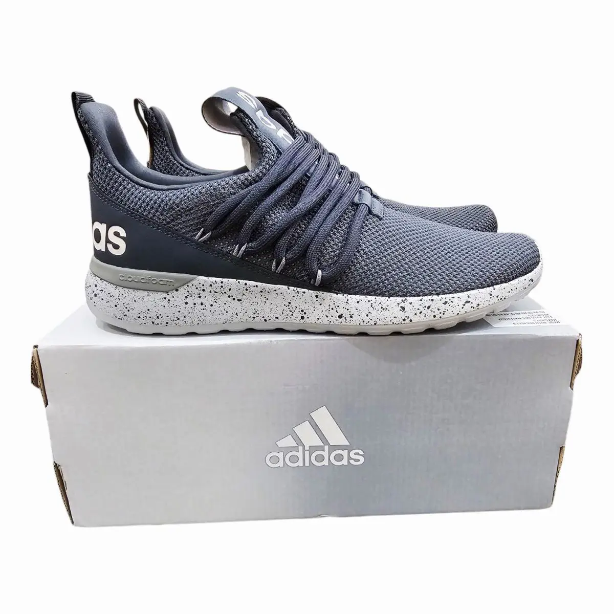 Adidas Men`s Lite Racer Adapt 3.0 Shoes FZ0953 - Grey Black - Size 8 - Gray