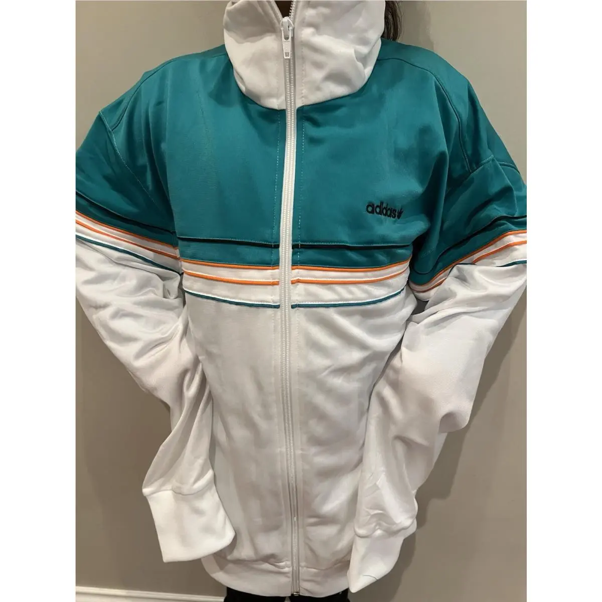 Adidas Piped Track Top White/black MD