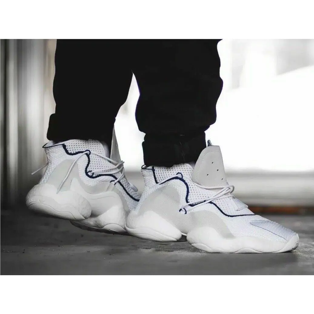 Adidas Originals Crazy Byw Lvl I Basketball Shoe White/purple CQ0992 SZ 11.5