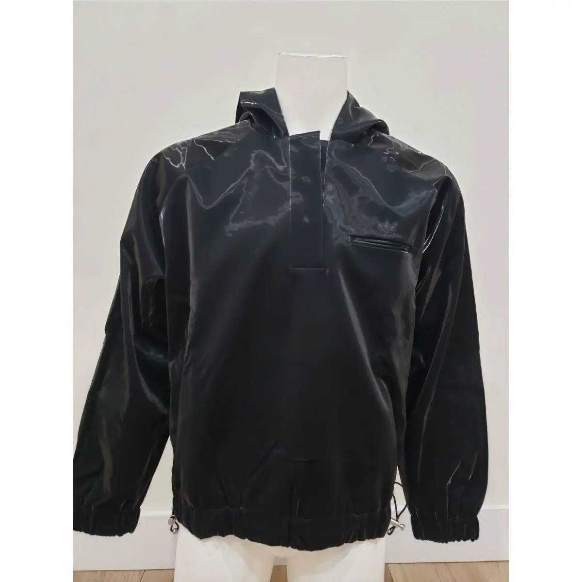 Adidas Originals Unisex Blue Version High Shine Hoodie HN0999 Black Size L