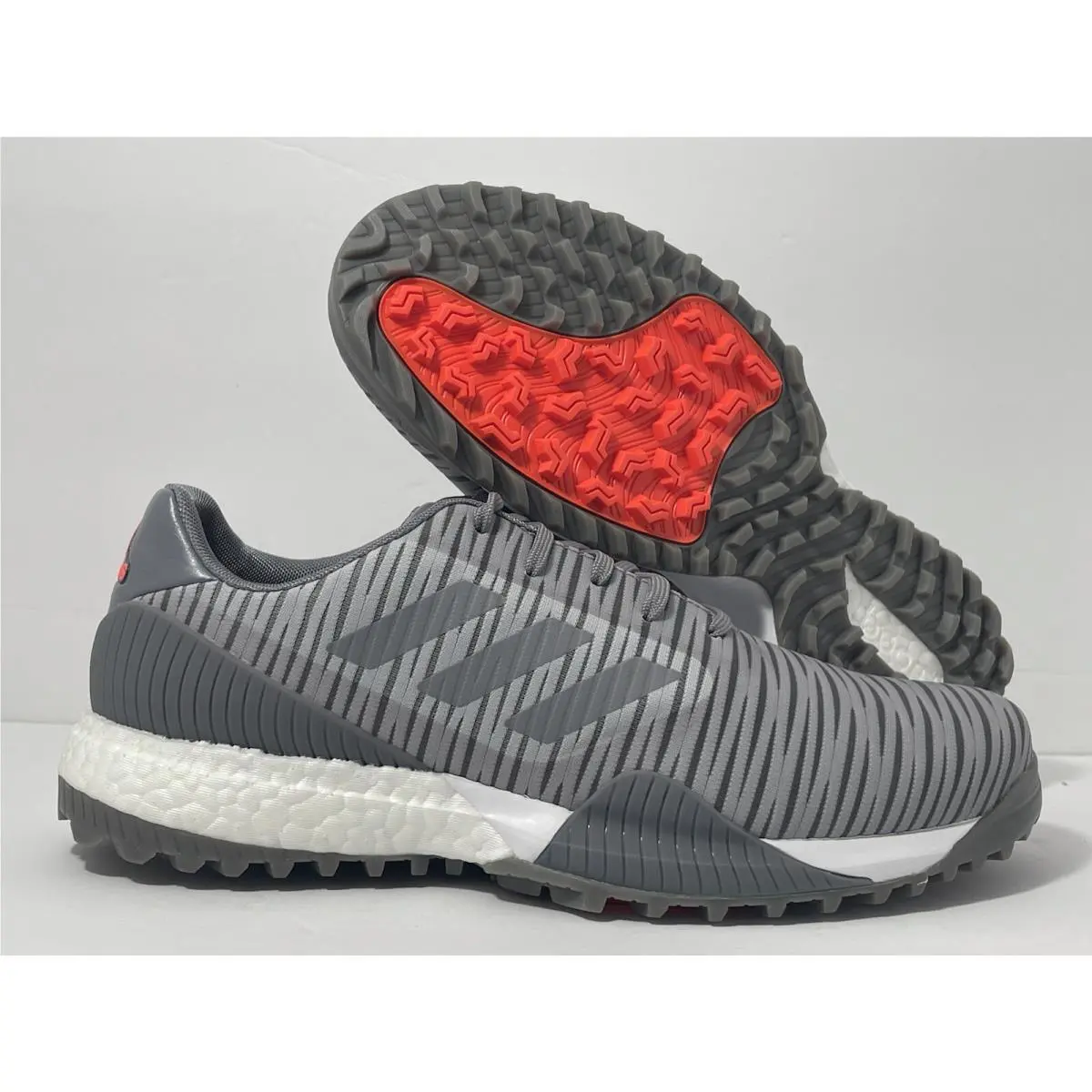 Adidas Codechaos Sport Golf Shoes Men`s Size 9.5 EE9112 Grey / Scarlet Size