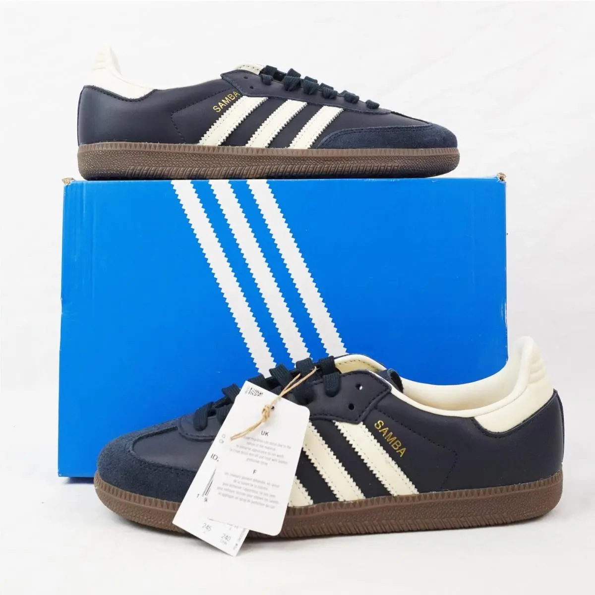 Adidas Samba OG Low-top Sneakers In Night Navy/white - Men`s Size 5 ID2056