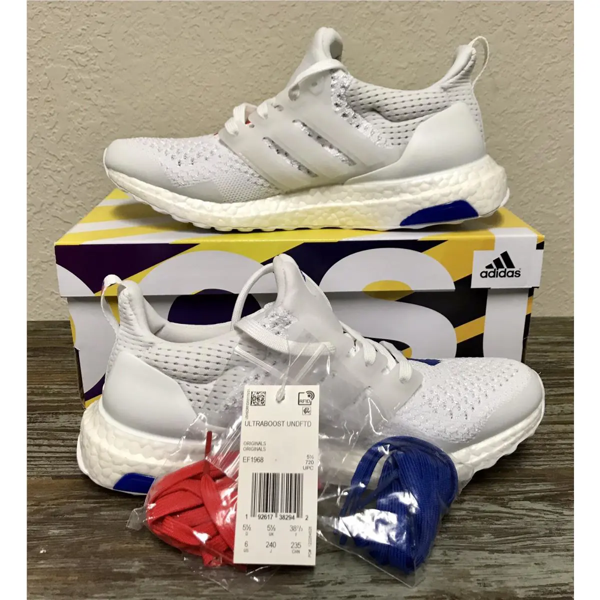 Adidas shoes - adidas Ultraboost - Ultraboost - EF1968 - White, Manufacturer: White/Red/White (UPC: 0192617382867) 1
