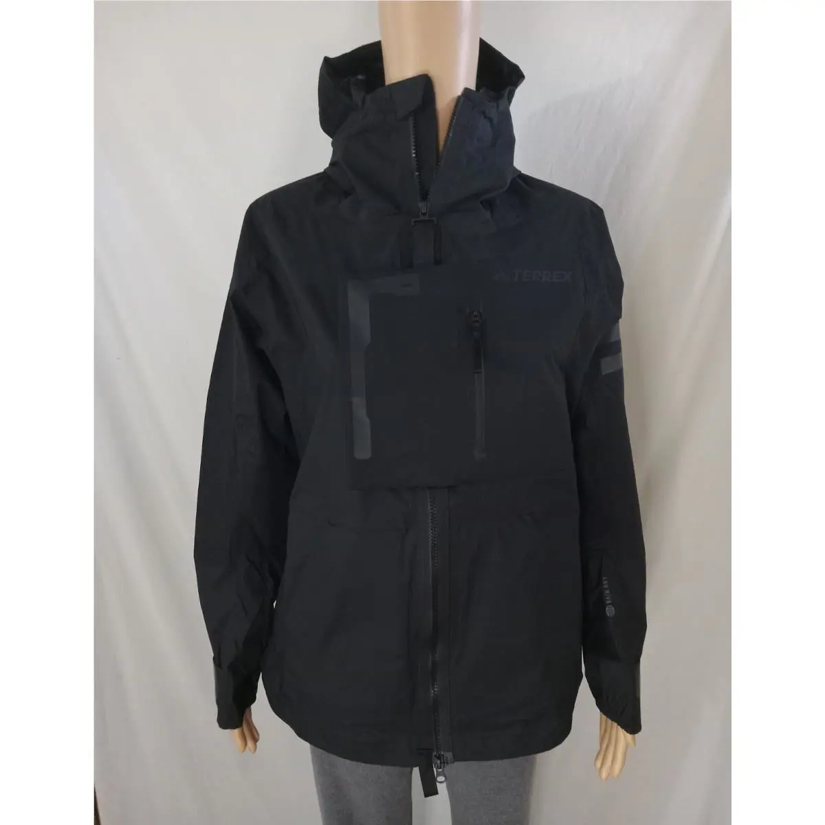 Adidas Terrex Xploric Rain Ready Waterproof Hooded Hiking Jacket Women S Black