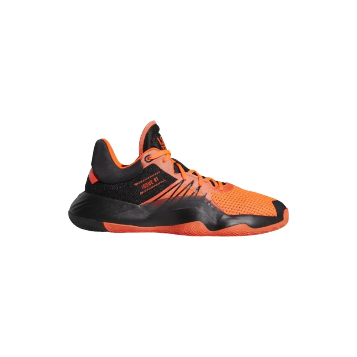 Adidas Men`s D.o.n. Issue 1 Basketball Sneaker Shoes Black / Solar Red Size 9