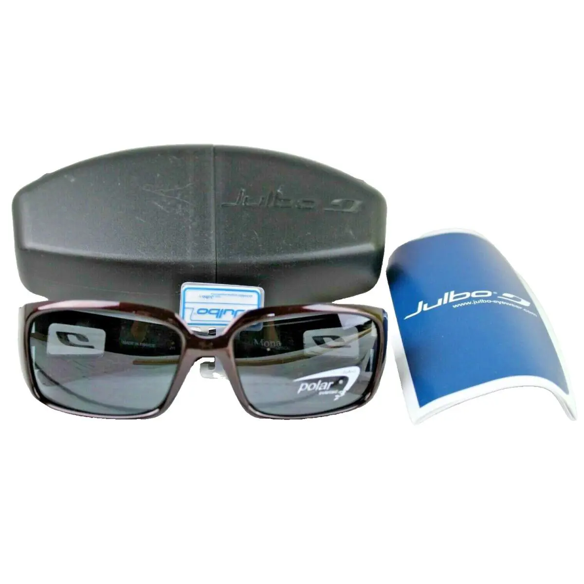 Julbo Mona Sunglasses Chocolate Frame Polarized Lenses Unisex Outdoor