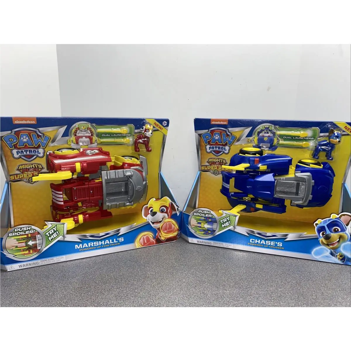 Paw Patrol Mighty Pups Super Marshall Chase s Powered Up Cruiser Transforming