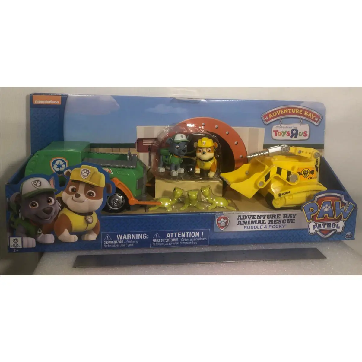 Toys R Us Nickelodeon Paw Patrol Rubble Rocky Adventure Bay Animal Rescue
