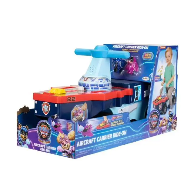 Paw Patrol Aircraft Carrier Ride-on W/ Jets and Push Pedal Ride-ons
