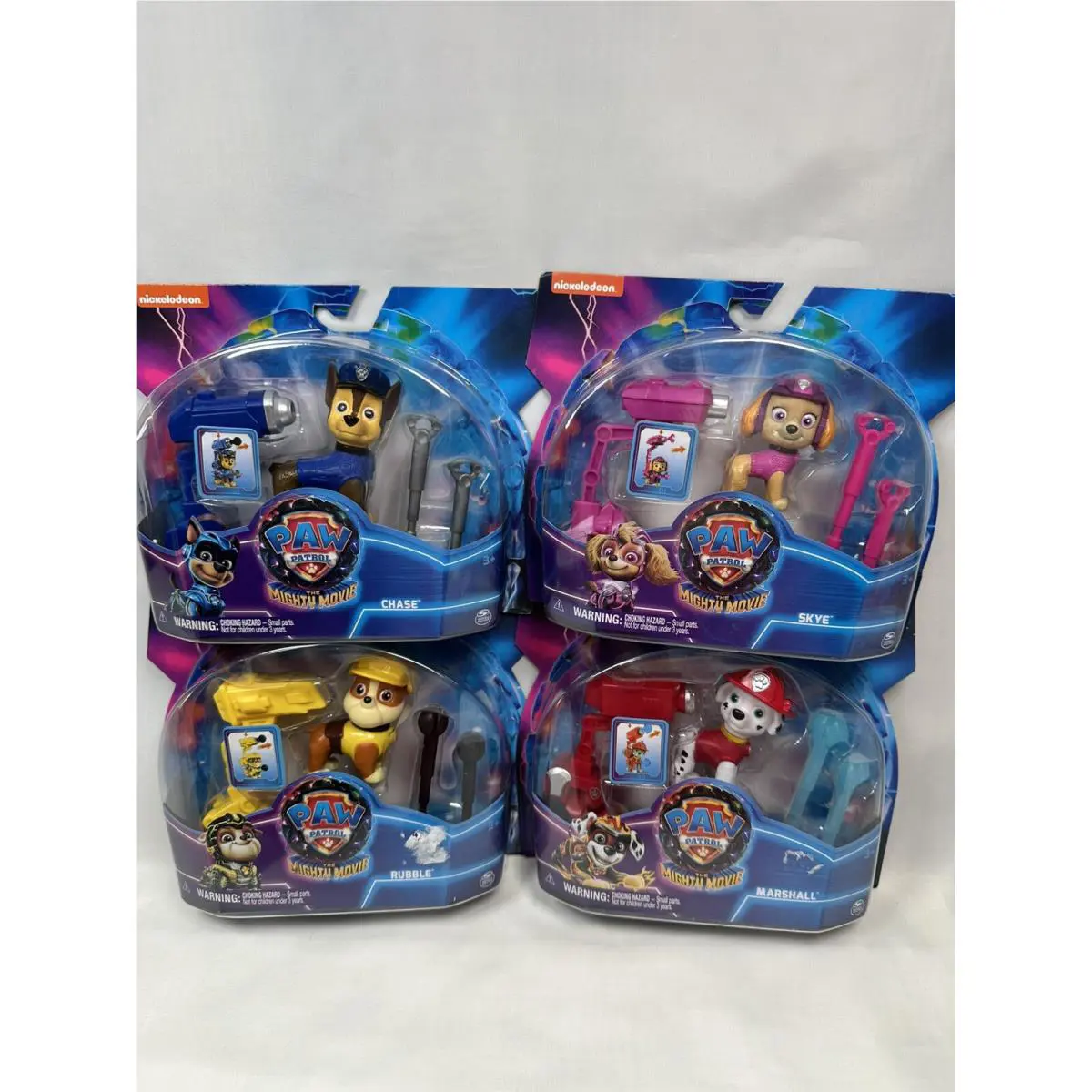 Paw Patrol The Mighty Movie Toy Paw Patrol Marshall Chase Figures 4 Pack