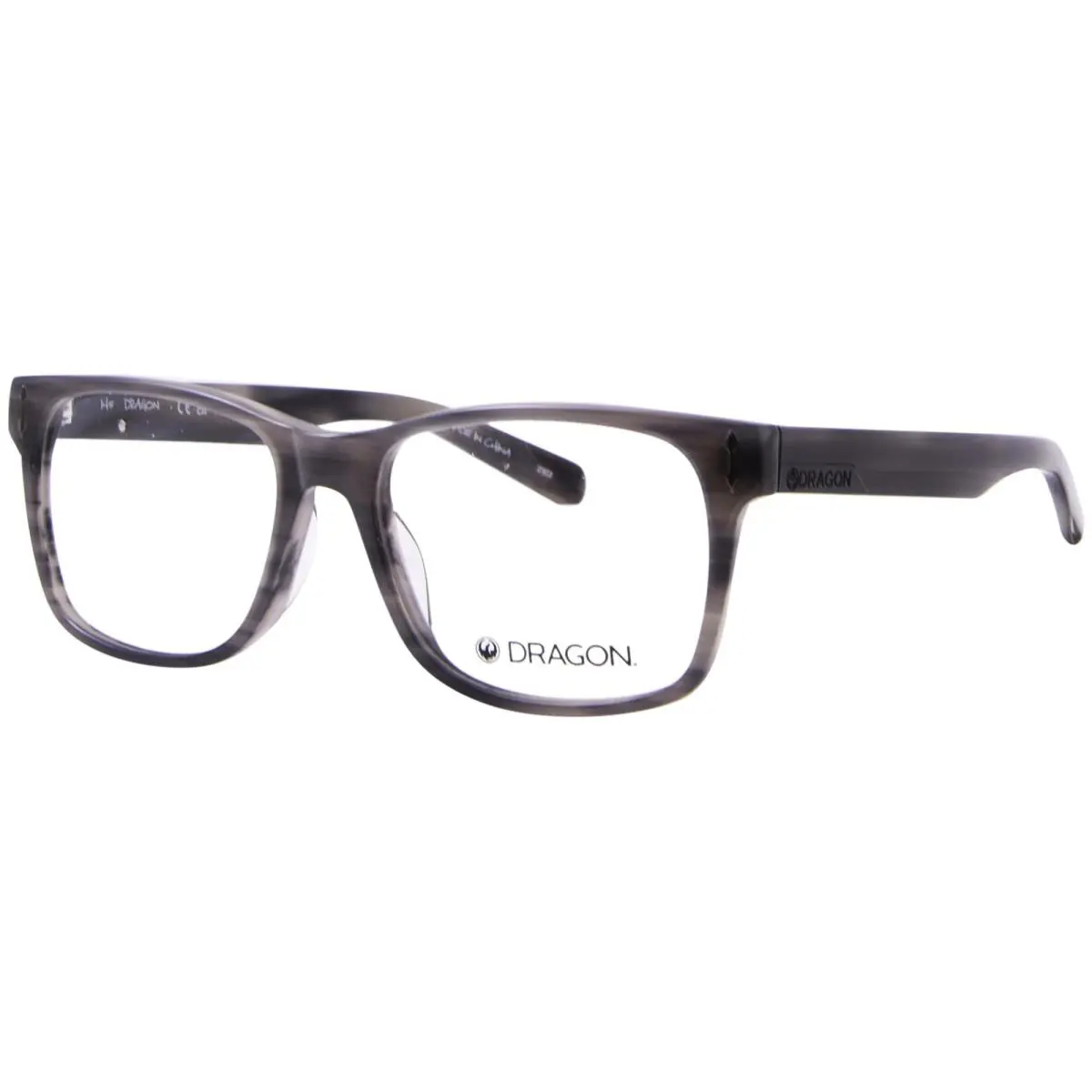 Dragon Spencer DR132 036 Eyeglasses Men`s Smoke Horn Full Rim Optical Frame 53mm - Frame: Gray