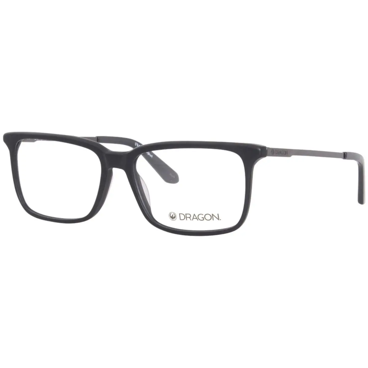 Dragon DR2031 002 Eyeglasses Men`s Matte Black Full Rim Rectangle Shape 56mm by Dragon Alliance