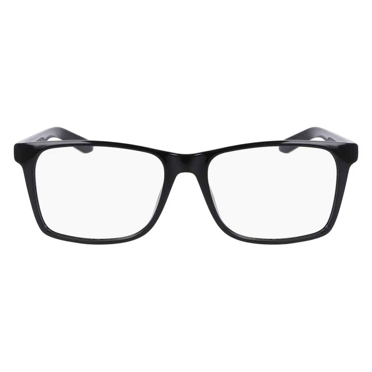 Dragon DR2032 Eyeglasses Men Shiny Black Rectangle 57mm - Frame: Shiny Black, Lens: Demo
