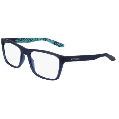 Dragon DR 2008 415 Matte Navy Eyeglasses 58/18/140 with Dragon Case - Matte Crystal Navy/Tropics, Frame: Blue, Manufacturer: 415