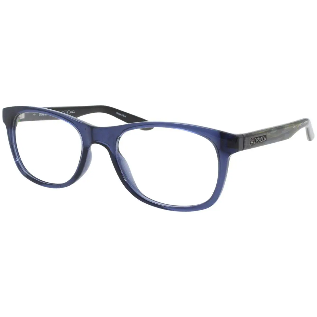 Dragon DR 2009 418 Crystal Navy Eyeglass W/rob Machado Resin Temples 54mm