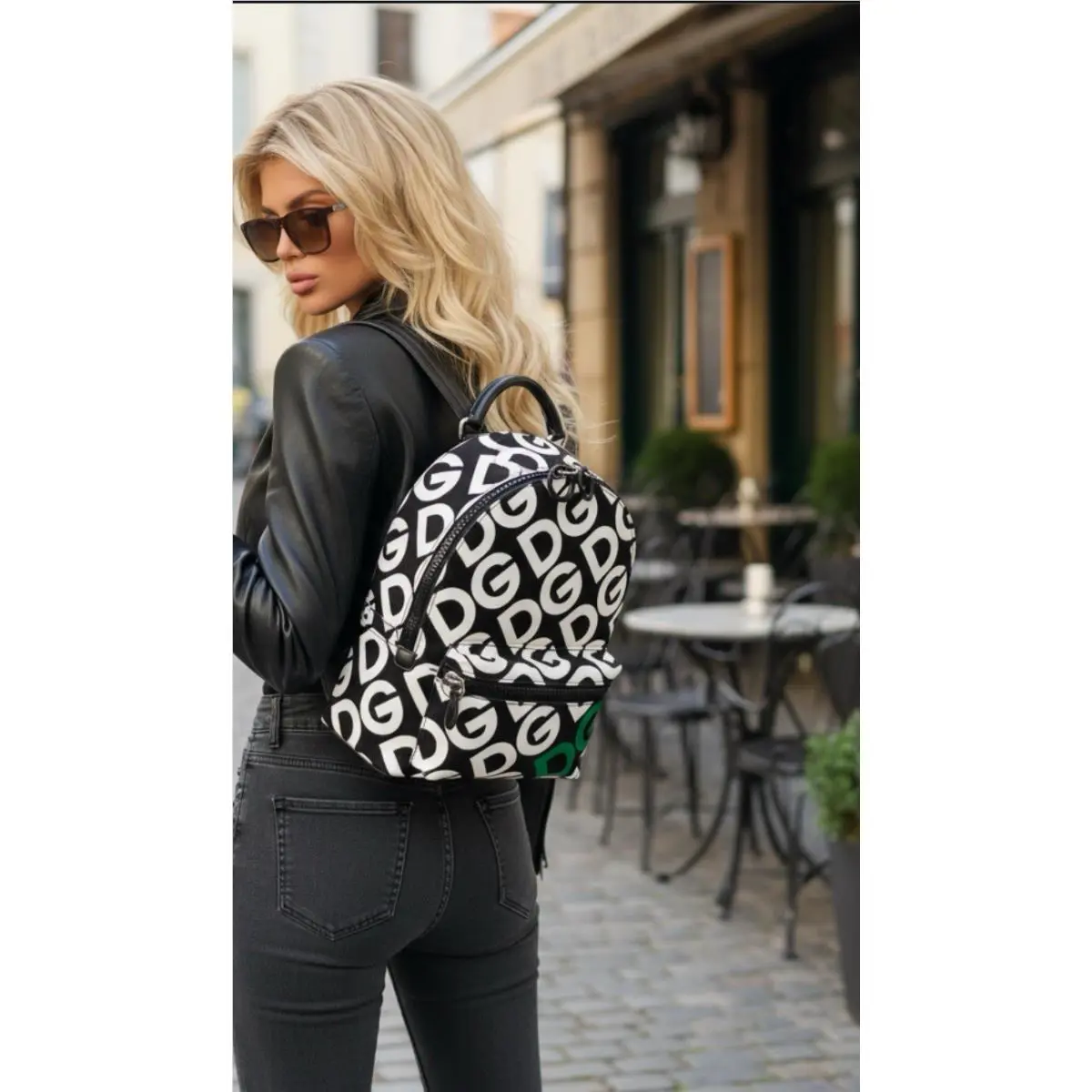 Dolce Gabbana Backpack Monogram Nylon - Leather Backpack