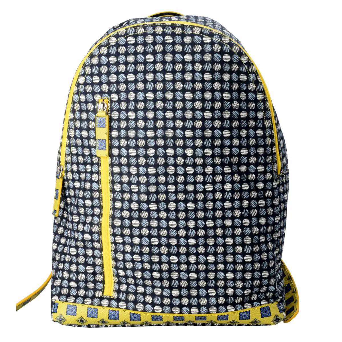 Dolce Gabbana Men`s Multi-color Patterned Leather Trim Backpack Bag