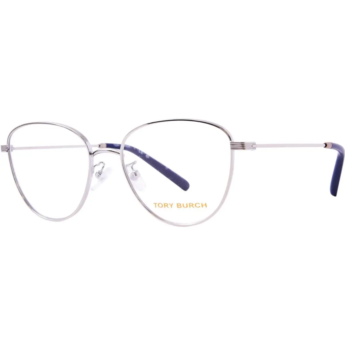 Tory Burch TY1082 3161 Eyeglasses Frame Women`s Silver Full Rim Oval Shape 52mm