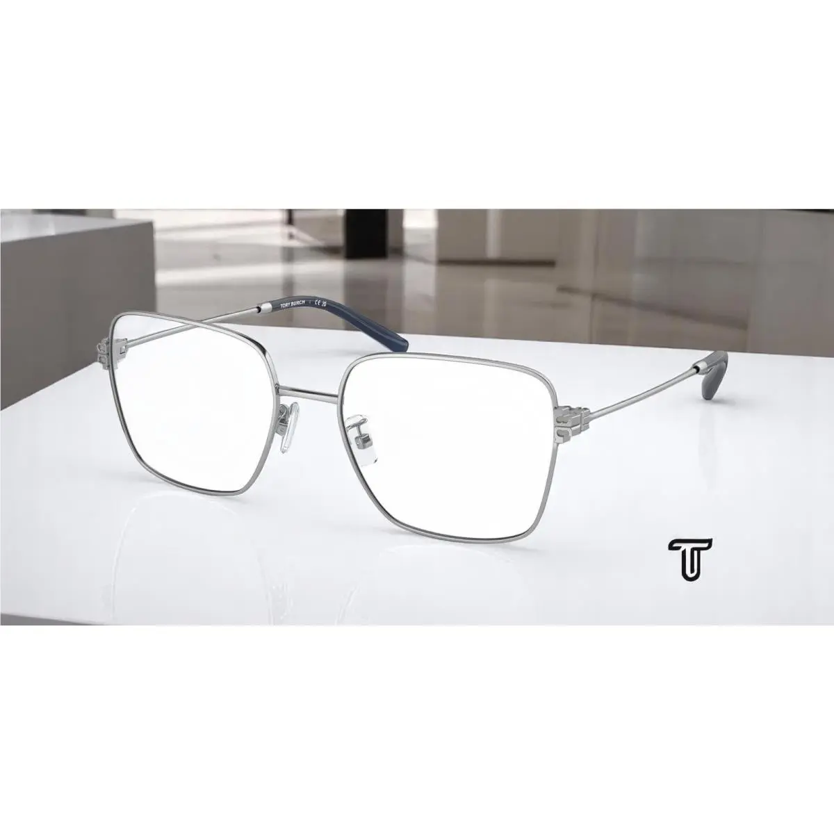 Tory Burch TY1078 3161 Silver Demo Lens 52 mm Women`s Eyeglasses