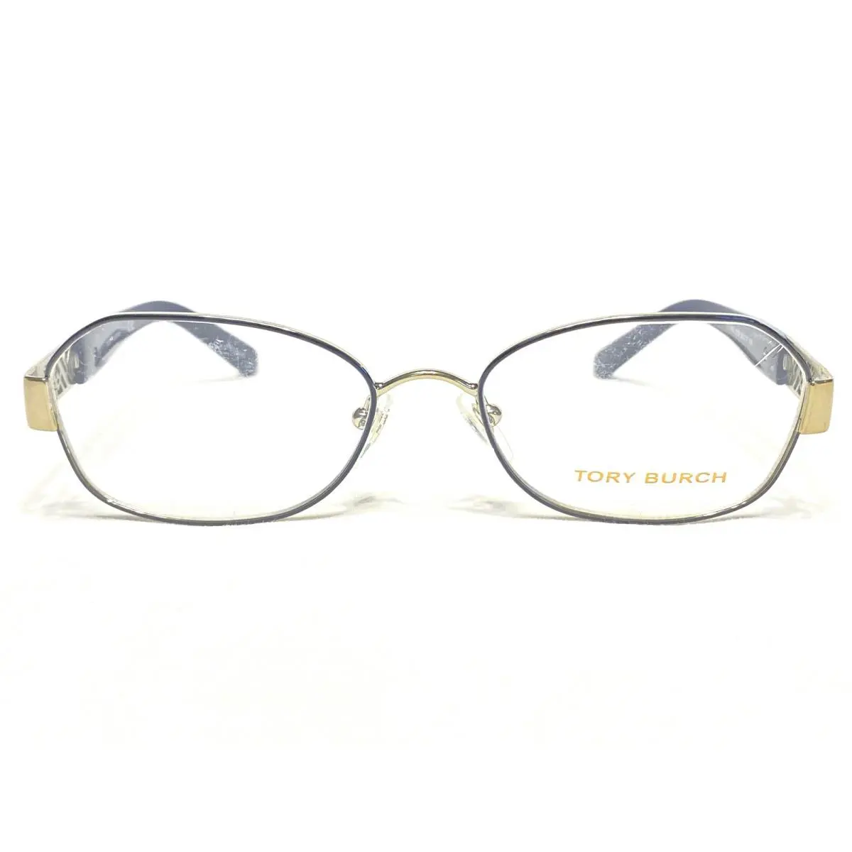 Tory Burch TY1043 3058 Womens Blue Silver Oval Eyeglasses Frames 52/17