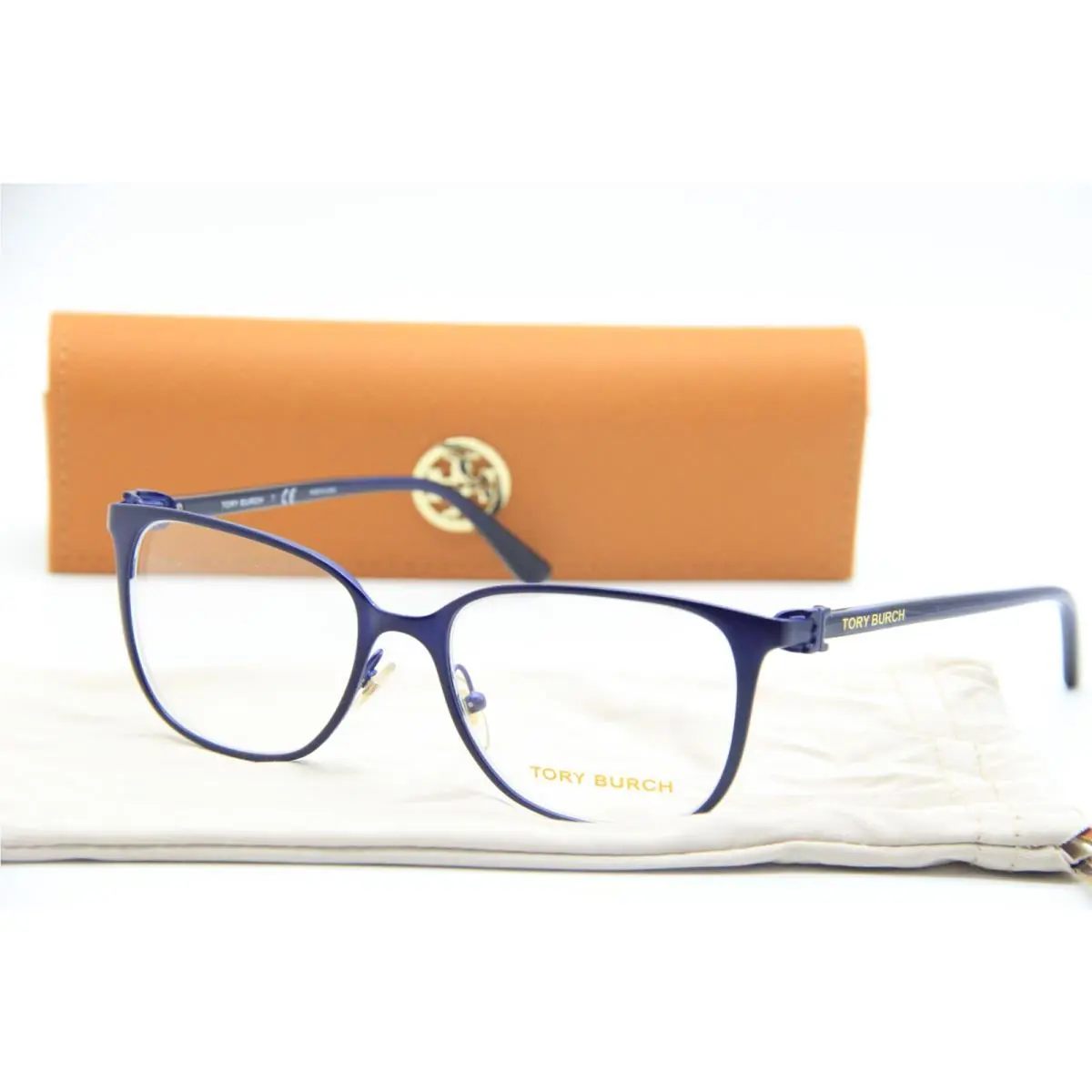 Tory Burch TY 1053 3208 Blue Black Eyeglasses W/case 51-17