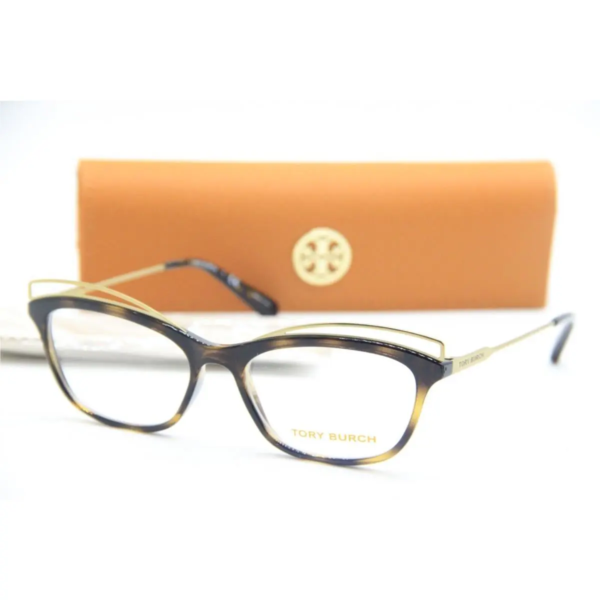 Tory Burch TY 4004 1519 Tortoise Gold Eyeglasses W/case 51-16