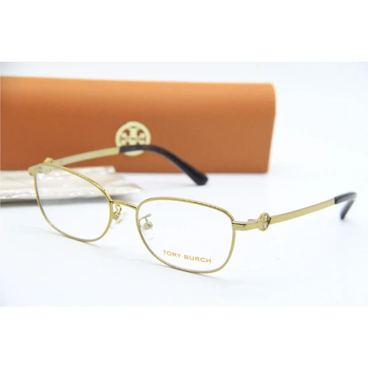 Tory Burch TY 1064 3279 Gold Brown Eyeglasses W/case 50-15