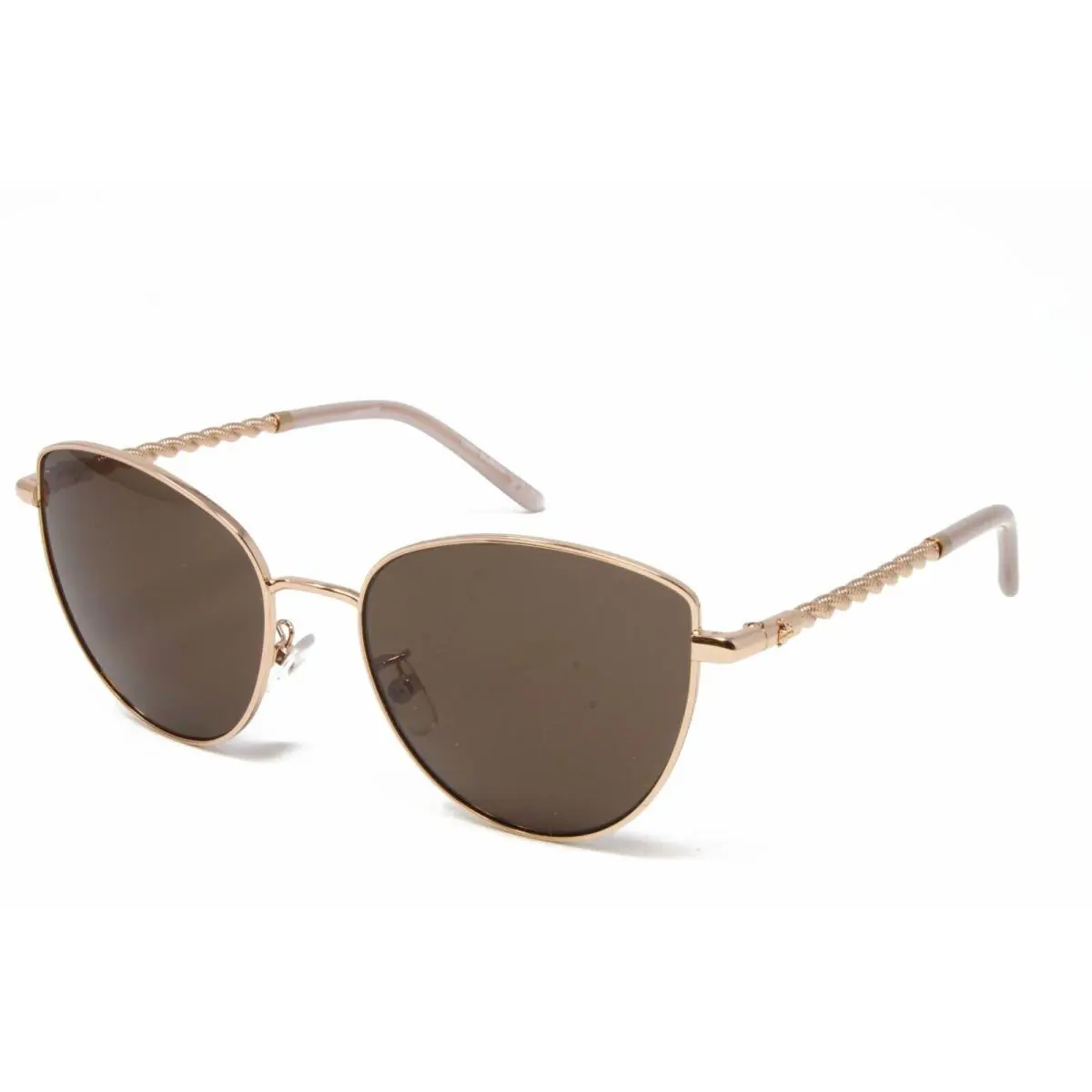 Tory Burch Women`s Sunglasses Cat Eye Metal TY6091 332373 Shiny Rose Gold 56mm