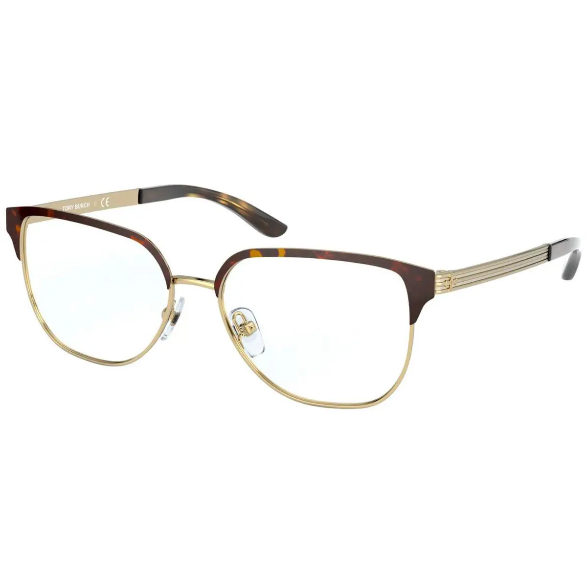 Tory Burch Women`s Eyeglasses TY1066-3290 52 Shiny Gold/dark Tortoise 52-15-140