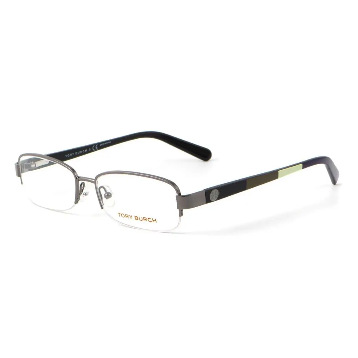 Tory Burch TY 1031 103 Gunmetal Purple Eyeglasses 50-16-135 - Frame: Gray