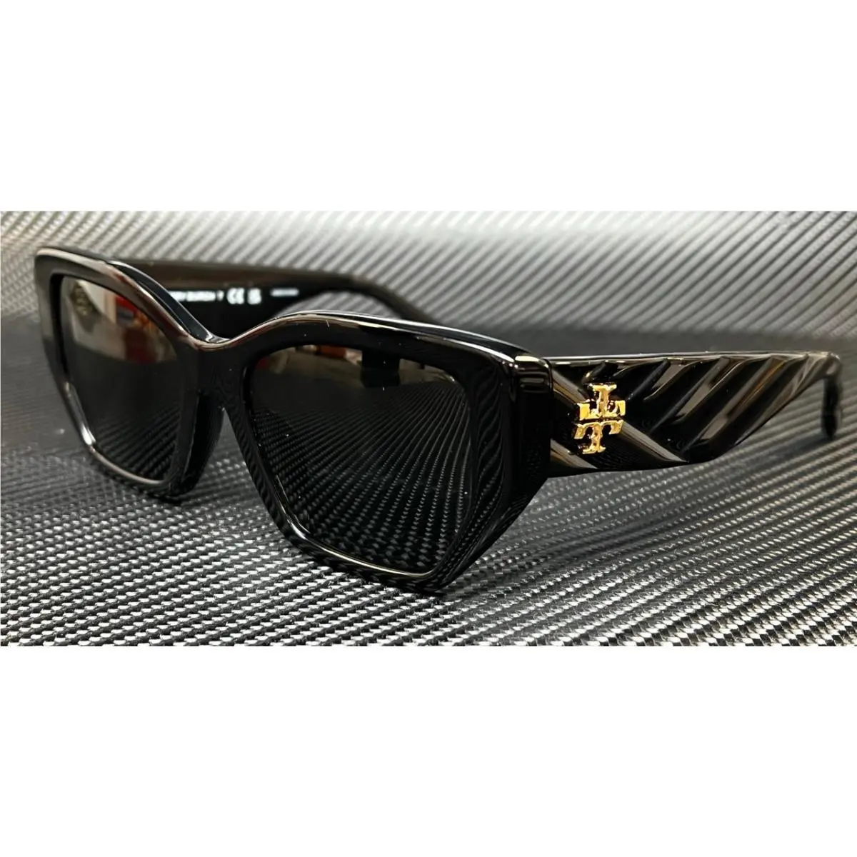 Tory Burch TY7187U 170981 Black Grey Polarized Women`s 53 mm Sunglasses