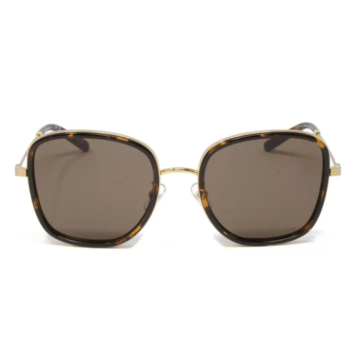 Tory Burch Sunglasses Women`s Square Metal TY6101 336373 Dark Tortoise 53mm