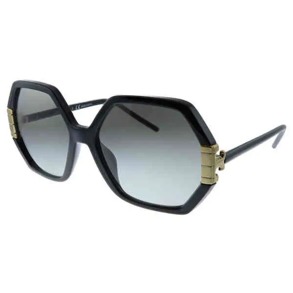 Tory Burch Women`s Black Geometric Sunglasses TY9062U-179123