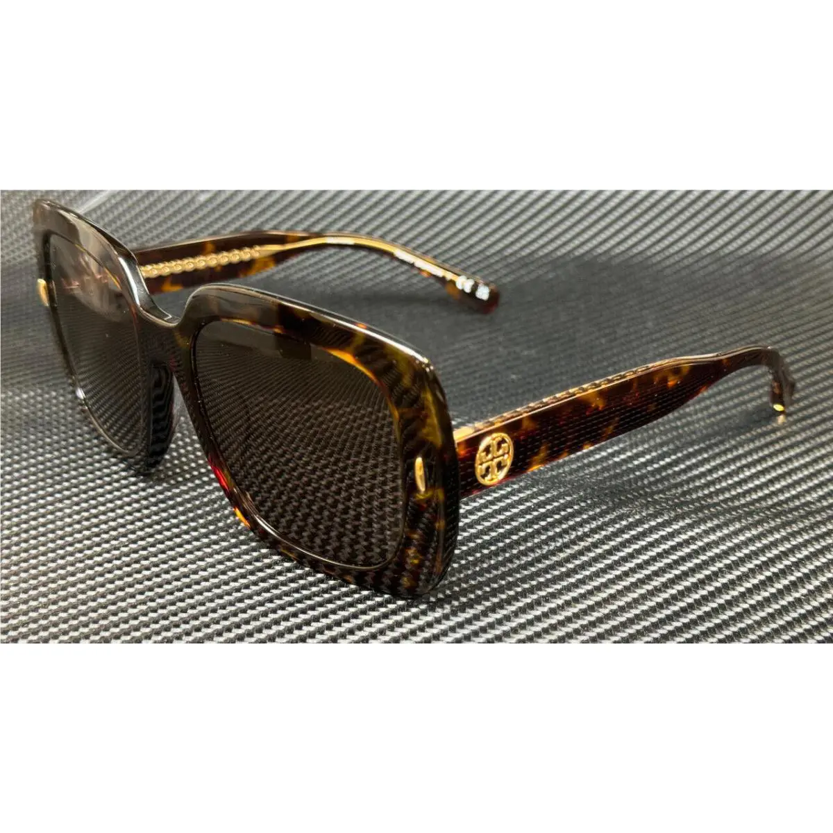 Tory Burch TY7193U 172873 Dark Tortoise Brown Women`s 56 mm Sunglasses