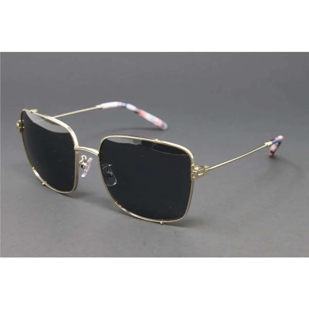 Tory Burch TY6104 334987 Women`s Sunglasses Shiny Light Gold 56mm Square Metal