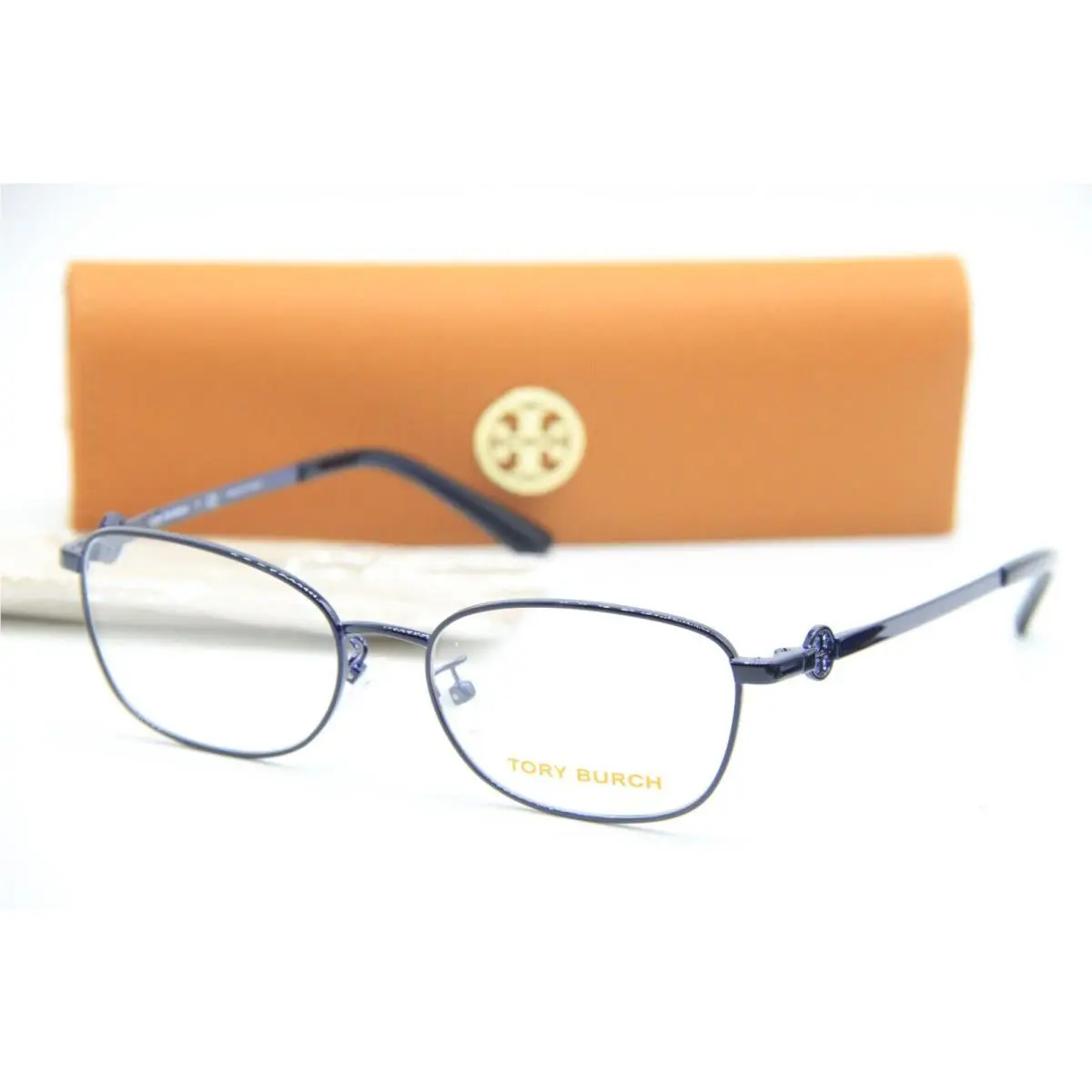 Tory Burch TY 1064 3281 Navy Blue Eyeglasses W/case 50-15
