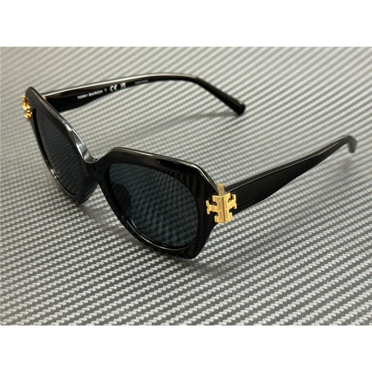 Tory Burch TY7215U 170987 Black Grey Women`s 51 mm Sunglasses