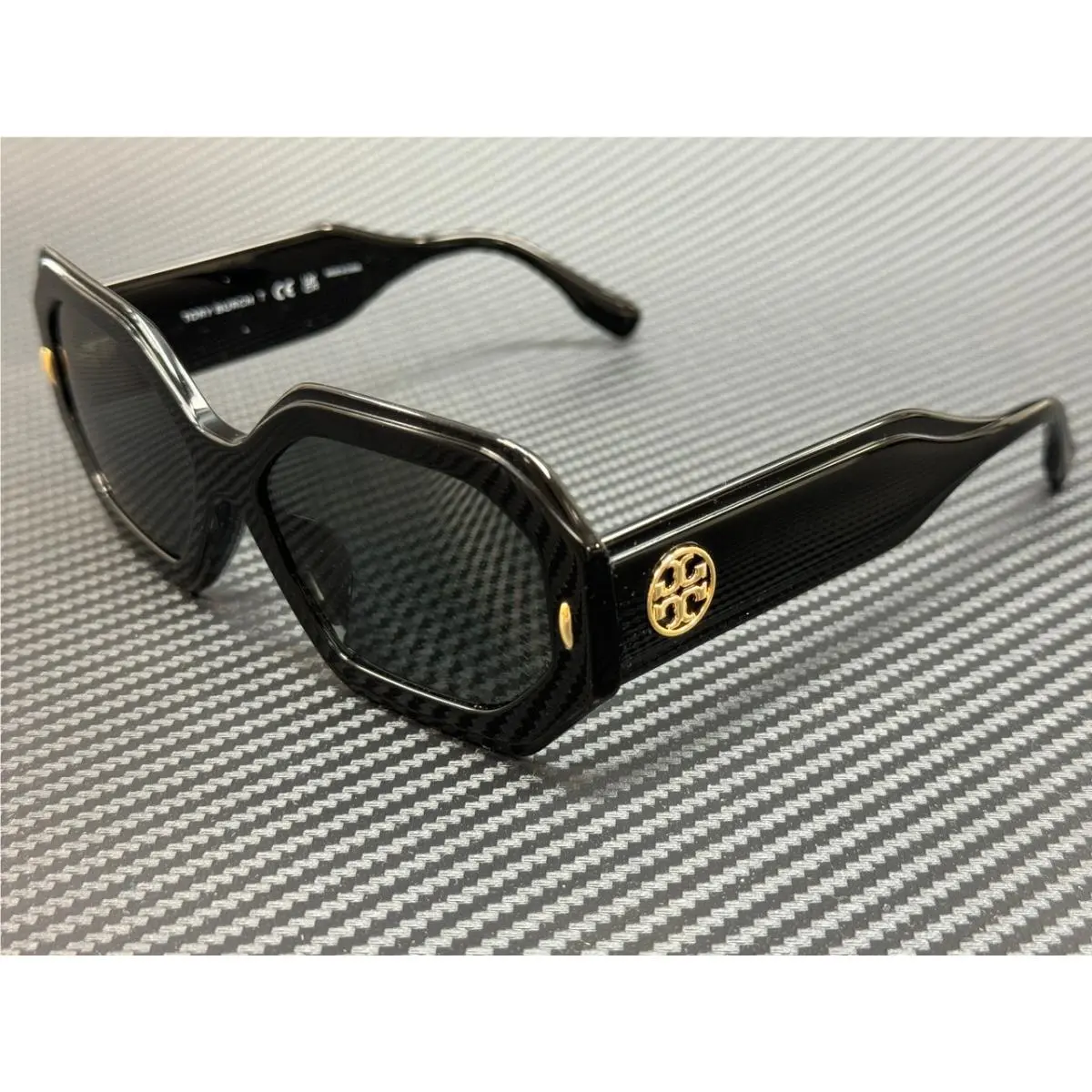 Tory Burch TY7192U 170987 Black Grey Women`s 55 mm Sunglasses