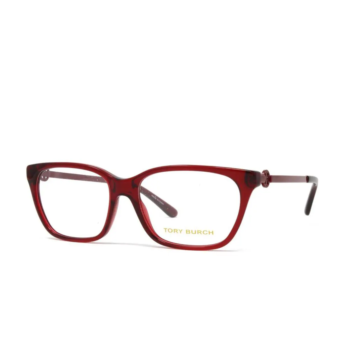 Tory Burch Eyeglasses Women`s Optical Frame TY2107-1801 Transparent Red 52mm - Frame: Red