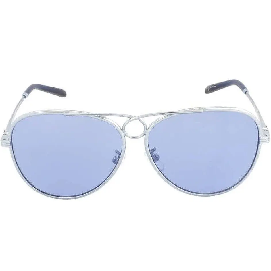 Tory Burch TY 6093 334865 Light Blue Gunmetal Sunglasses