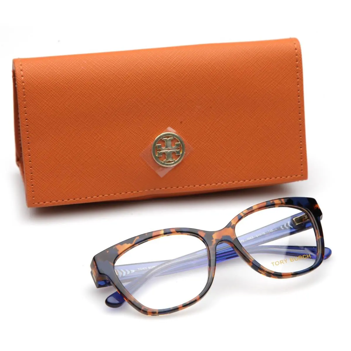 Tory Burch TY 2079 1683 Blue Tortoise Eyeglasses Frame 51-16-135 B40mm