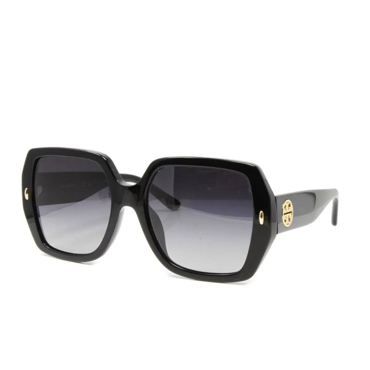 Tory Burch Women`s Sunglasses Square TY7191U 1709T3 Black Polarized 54mm