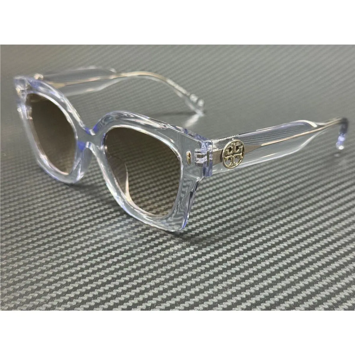 Tory Burch TY7201U 19842C Clear Brown Gradient Women`s 49 mm Sunglasses