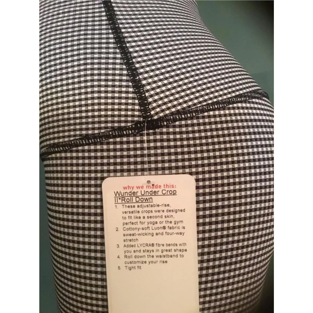 Lululemon clothing - Black/white 3