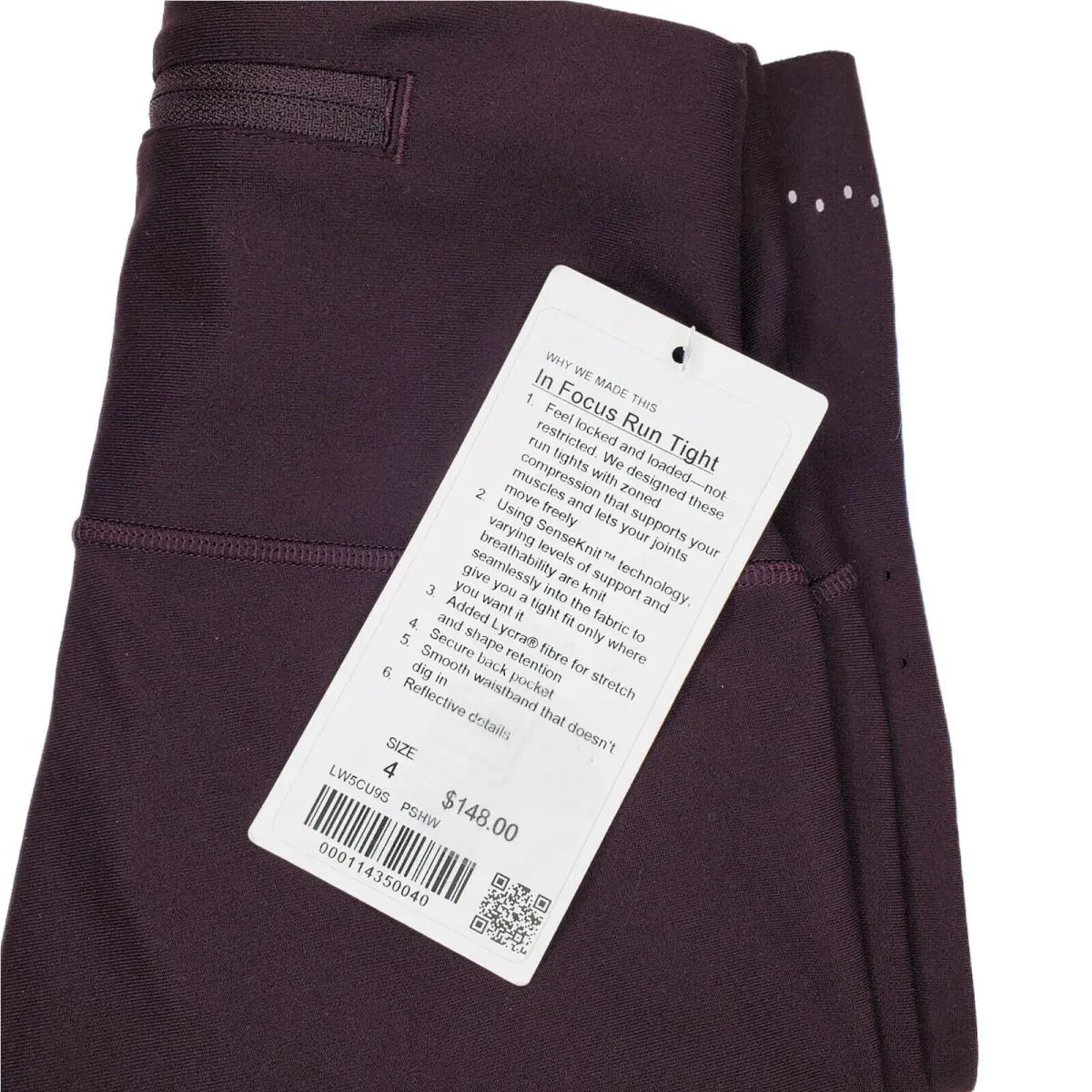 Lululemon clothing - Lululemon In Focus Run Tight - Purple 2