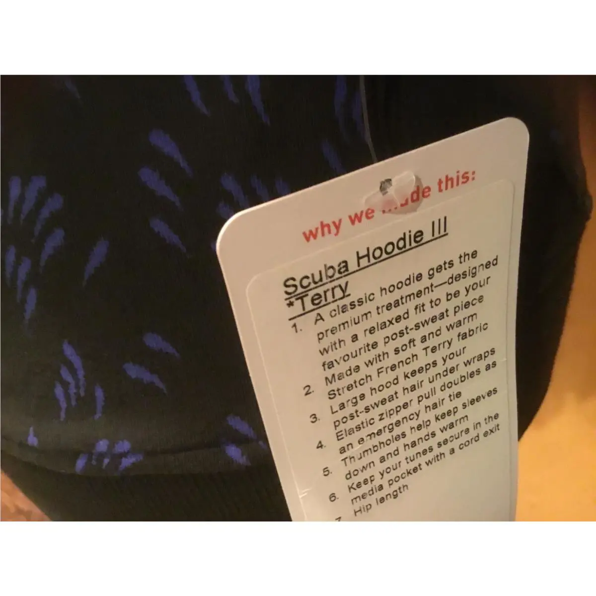 Lululemon clothing - PITY/BLK Pitter patter black Saphire blue black 3