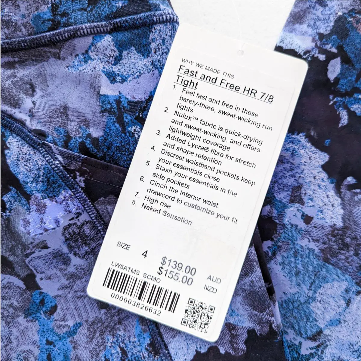 Lululemon clothing - Lululemon Fast and Free HR Tight - Blue 2