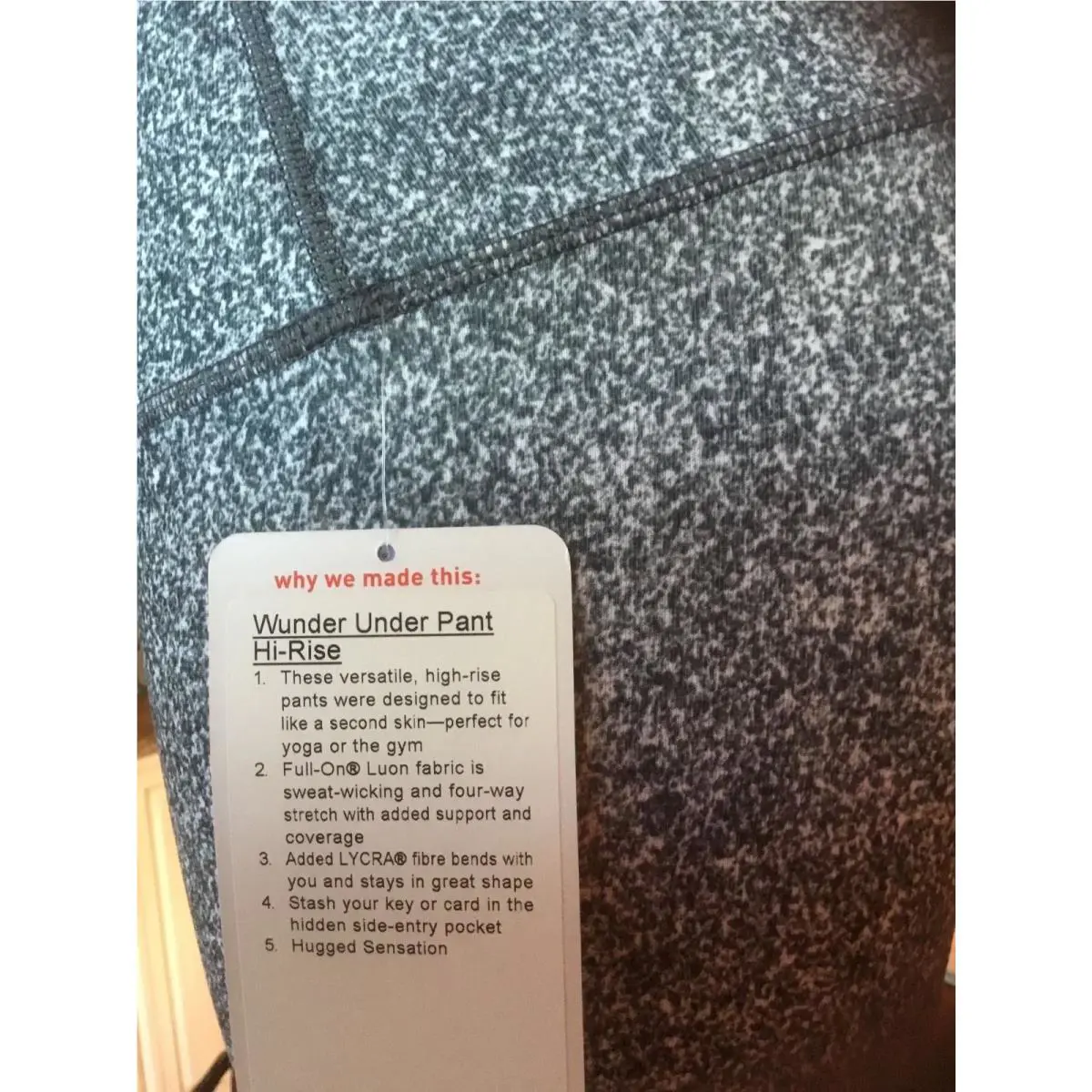 Lululemon clothing - RIOD BLACK/WHITE 2
